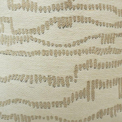 Ivory Beige Jacquard Cushion Cover | Textured Woven Geometric Design | 45x45 cm