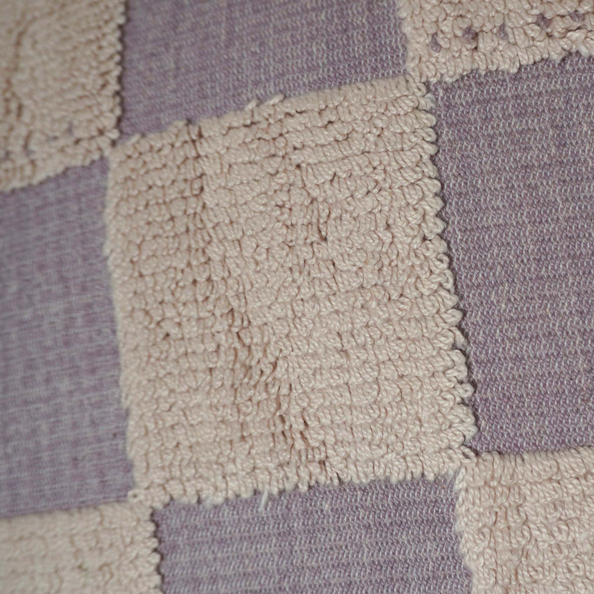 Machine Woven Cotton Checkered Cushion Cover 45x45 cm | Textured Tufted Checker Pattern | Soft Decorative Throw Pillow Cover with Hidden Zipper | Modern Living Room & Bedroom Décor