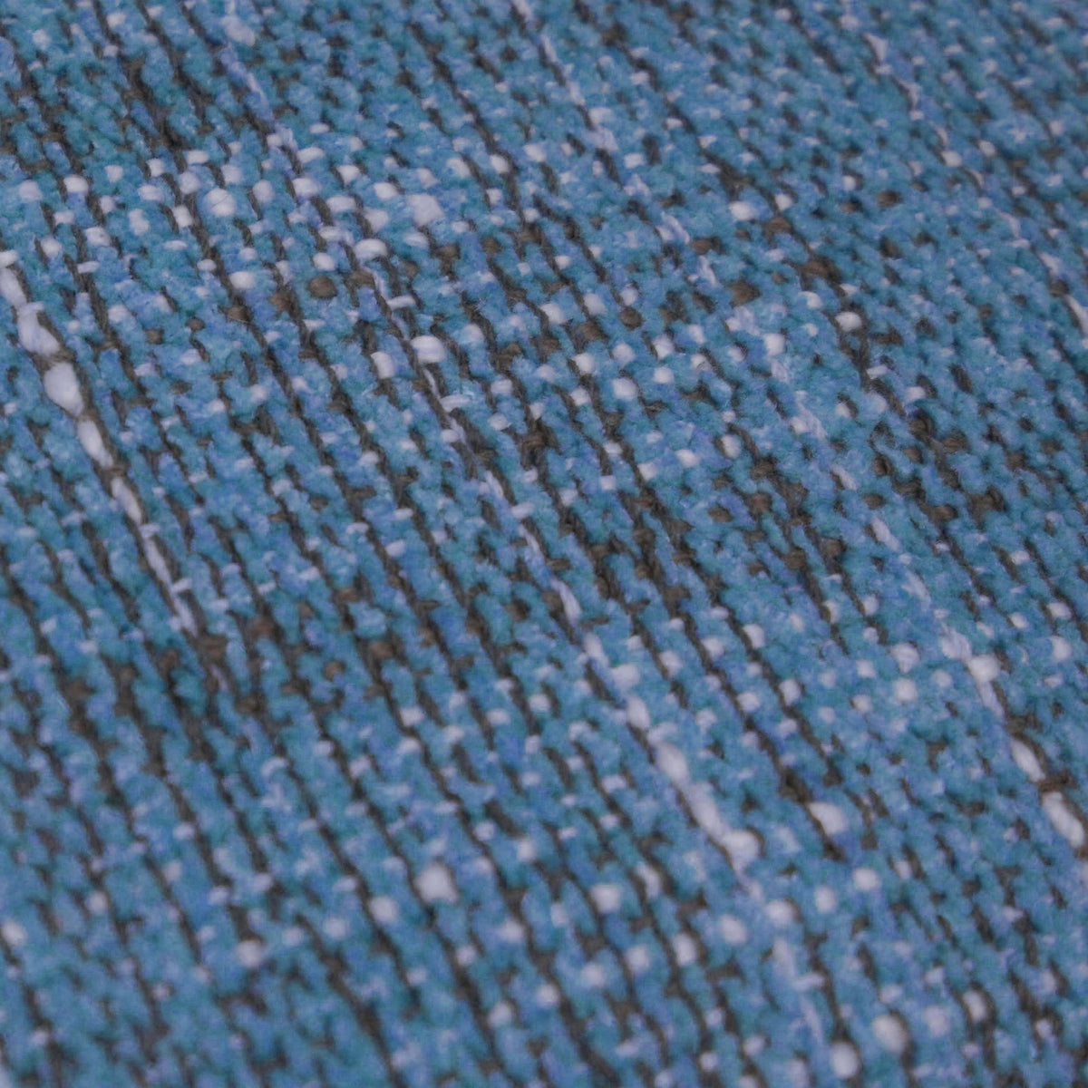 Blue textured handwoven cotton cushion cover 45x45 cm