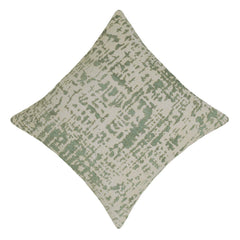 Sage Green & Ivory Abstract Jacquard Cushion Cover – 45 x 45 cm | Textured Cotton Cushion Cover