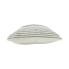 Handmade Black & White Striped Cotton Cushion Cover | Woven Boho Pillow Cover 45x45 cm