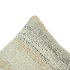 Handwoven Chevron Cotton Cushion Cover | Neutral Textured Handmade Pillow Cover 45x45 cm