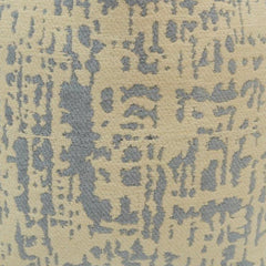Jacquard Cotton Cushion Cover 45x45 cm – Abstract Woven Pattern in Ivory & Blue