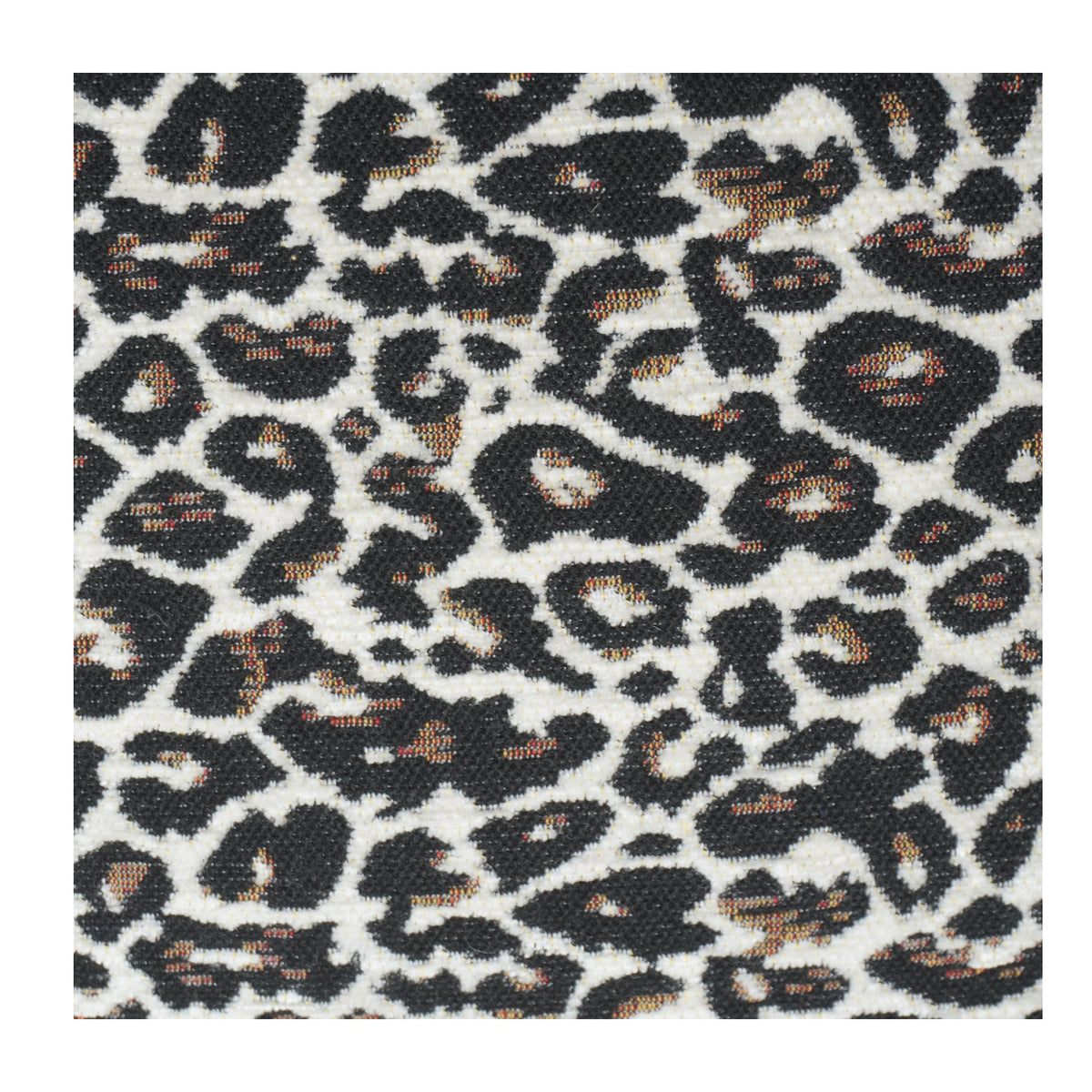 Luxury Leopard Print Jacquard Cushion Cover | Textured Animal Print Pillow Cover | 18x18 Inch Decorative Throw Cushion - Bulk manufacturer & supplier from Panipat, India