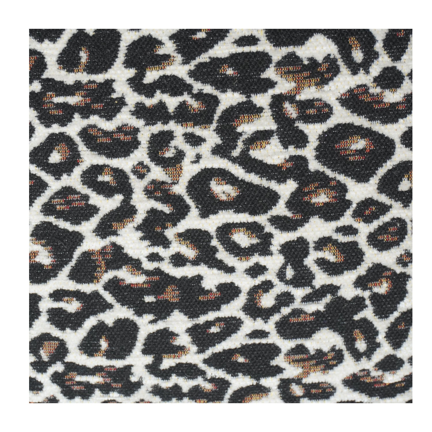 Luxury Leopard Print Jacquard Cushion Cover | Textured Animal Print Pillow Cover | 18x18 Inch Decorative Throw Cushion