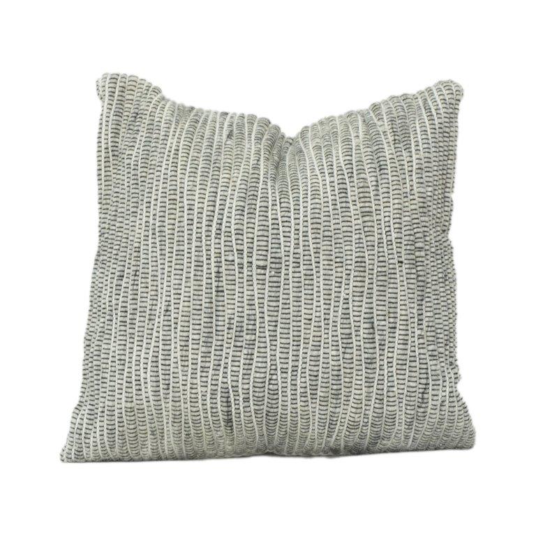 Textured Ribbed Cushion Cover – Cotton Polyester Blend | 45 x 45 cm | Modern Neutral Decorative Pillow Cover - Bulk manufacturer & supplier from Panipat, India