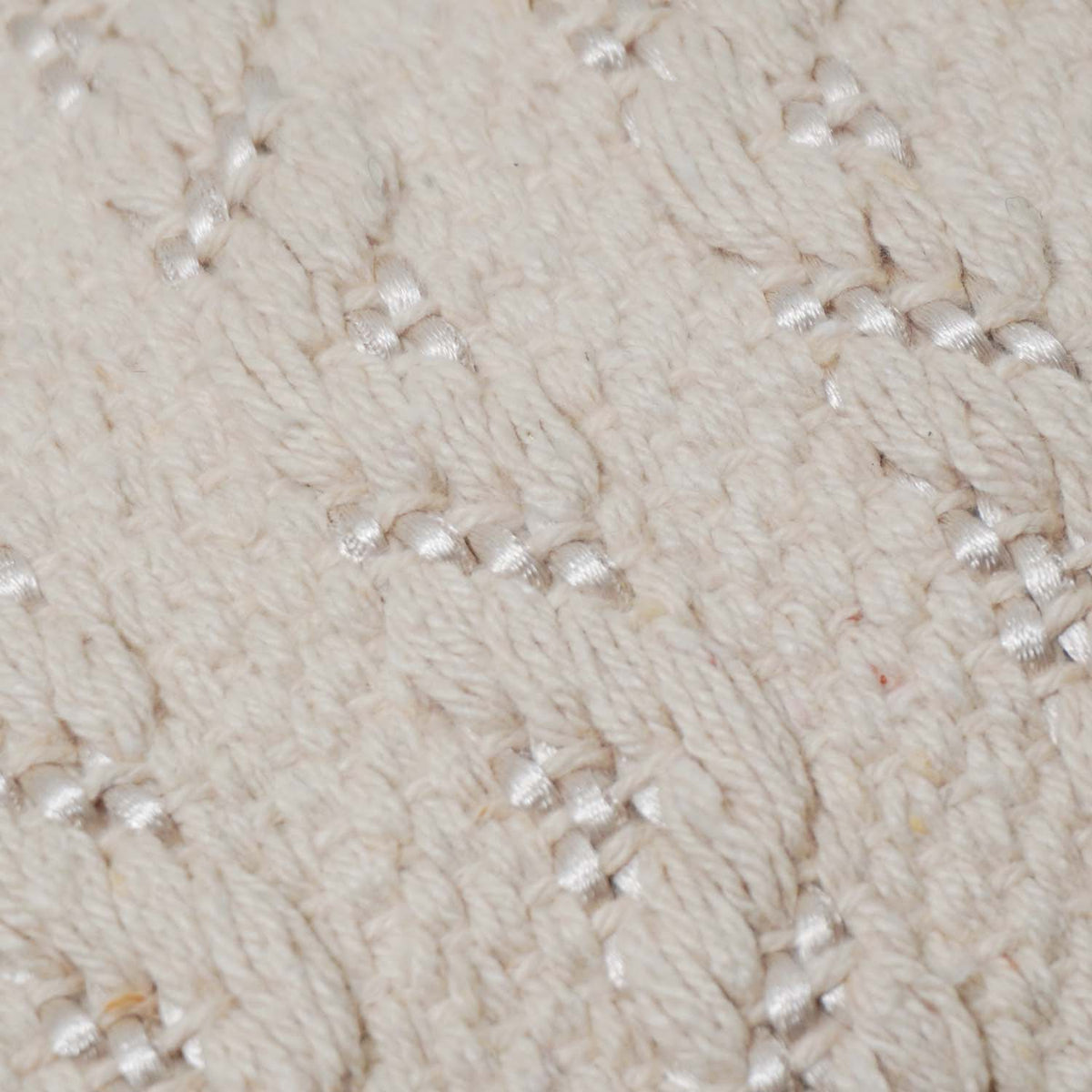Handmade Textured Cotton Cushion Cover 40x60 cm | Ivory Woven Decorative Lumbar Pillow Cover | Modern Boho Farmhouse Home Décor | Hidden Zipper - Bulk manufacturer & supplier from Panipat, India