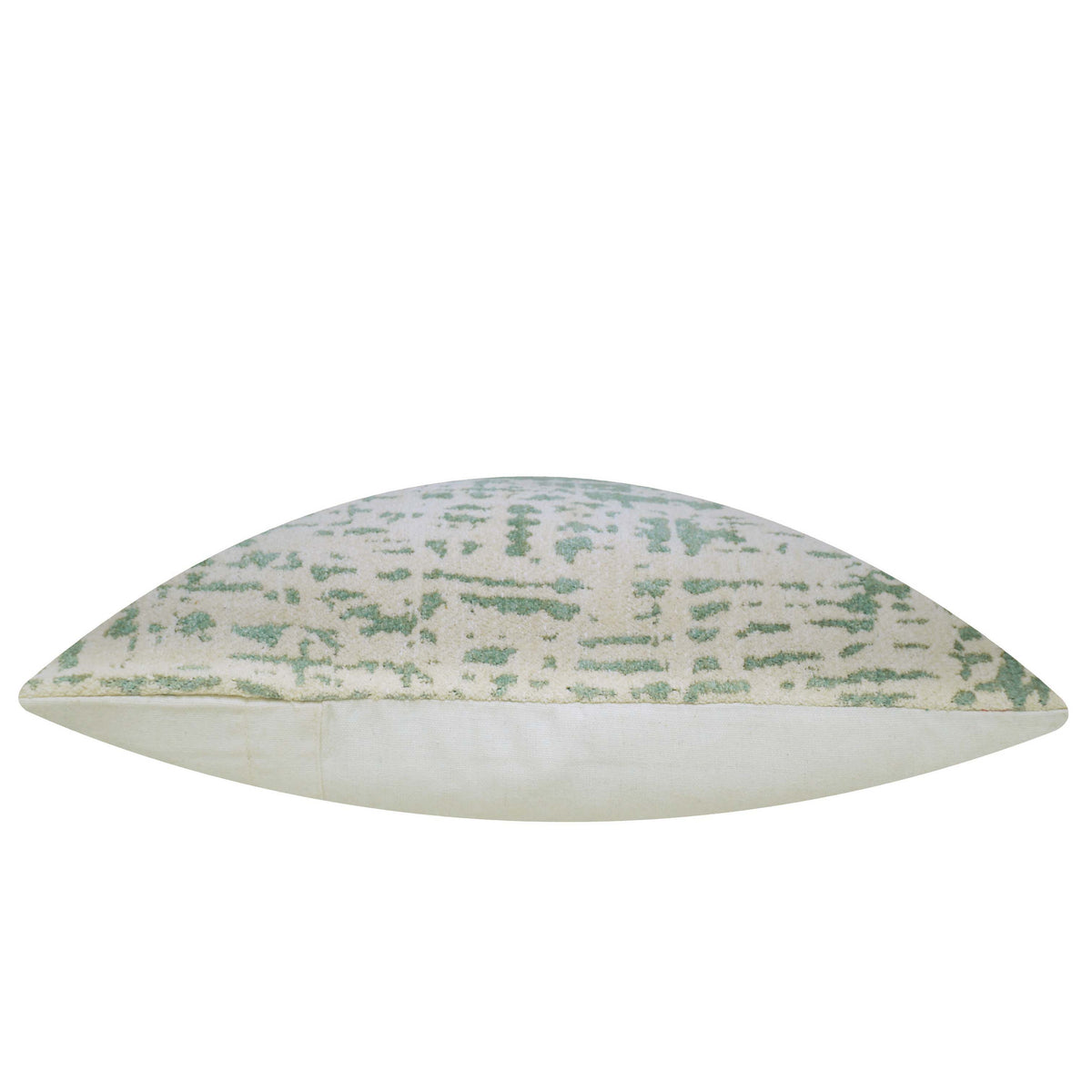 Sage Green & Ivory Abstract Jacquard Cushion Cover – 45 x 45 cm | Textured Cotton Cushion Cover