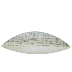 Sage Green & Ivory Abstract Jacquard Cushion Cover – 45 x 45 cm | Textured Cotton Cushion Cover
