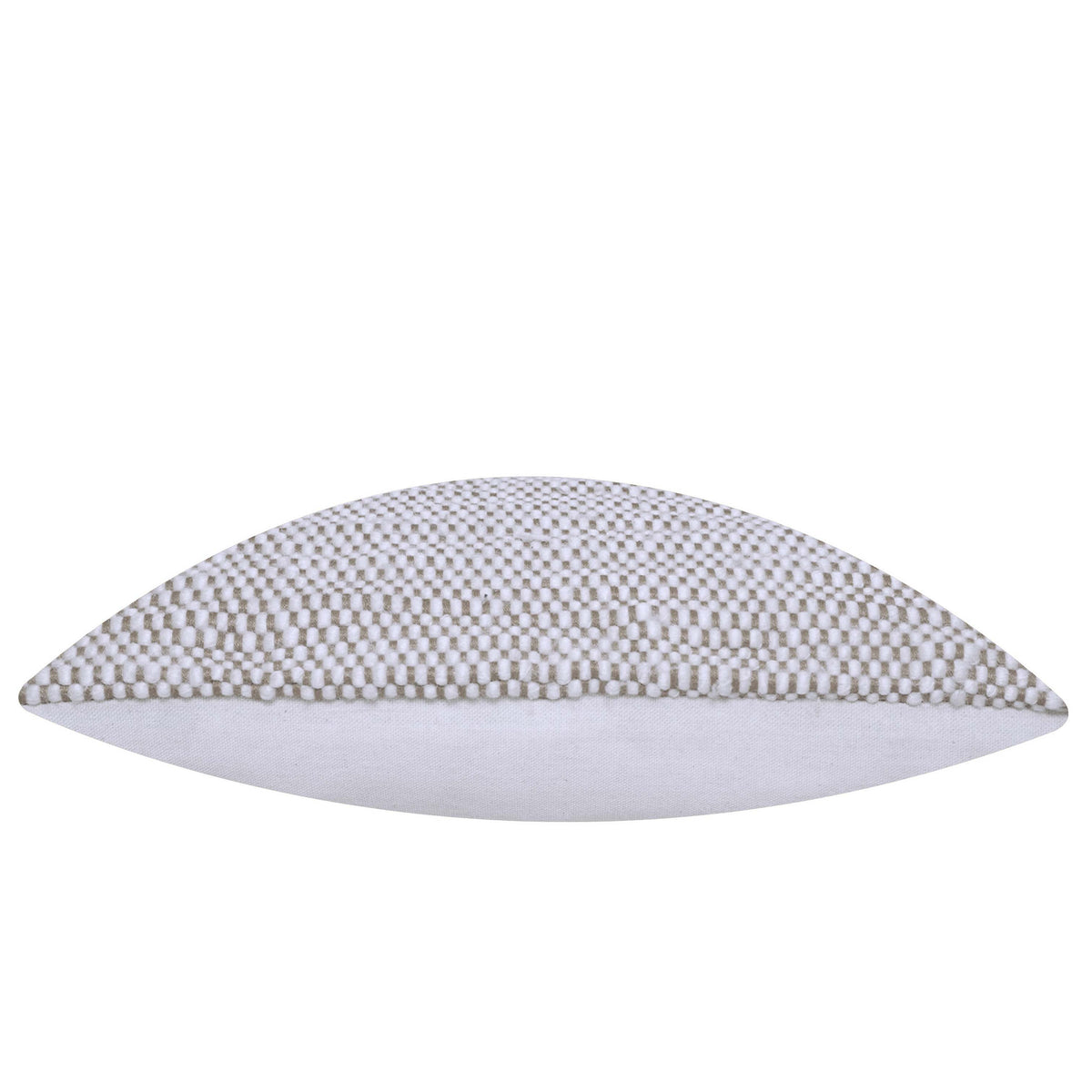 Handwoven Textured Taupe & Ivory Cushion Cover – 45 x 45 cm