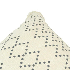 Hand Embroidered Geometric Dot Cotton Cushion Cover – 45 x 45 cm | Boho Textured Throw Pillow Cover