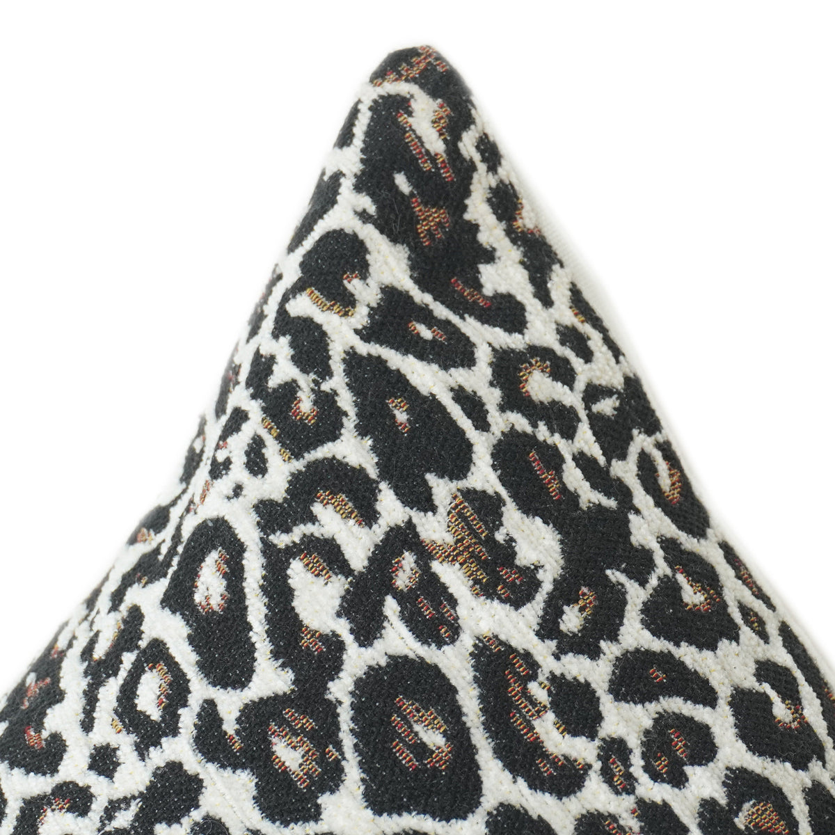 Luxury Leopard Print Jacquard Cushion Cover | Textured Animal Print Pillow Cover | 18x18 Inch Decorative Throw Cushion - Bulk manufacturer & supplier from Panipat, India