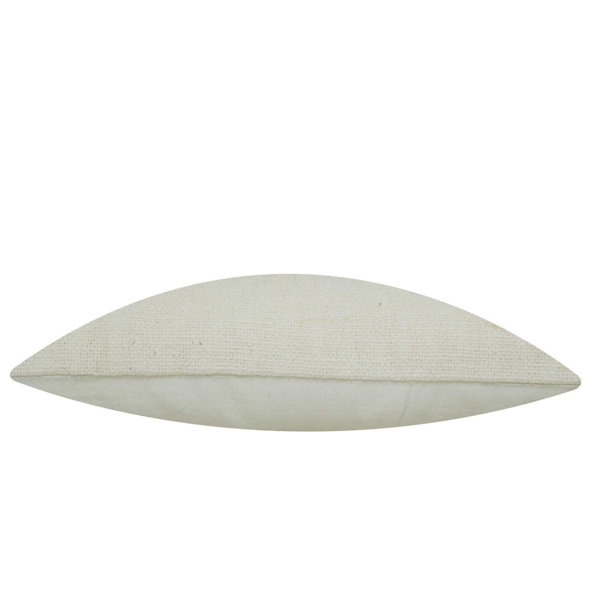 Hand Embroidered Ivory & Mustard Zigzag Cotton Cushion Cover – 35 x 50 cm
