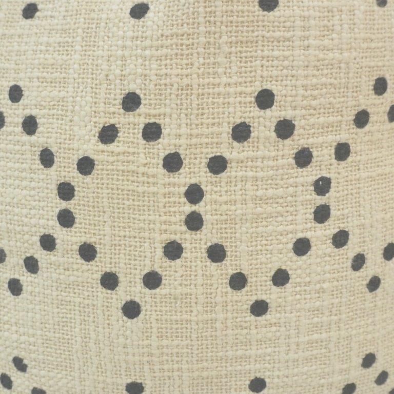 Hand Embroidered Geometric Dot Cotton Cushion Cover – 45 x 45 cm | Boho Textured Throw Pillow Cover - Bulk manufacturer & supplier from Panipat, India