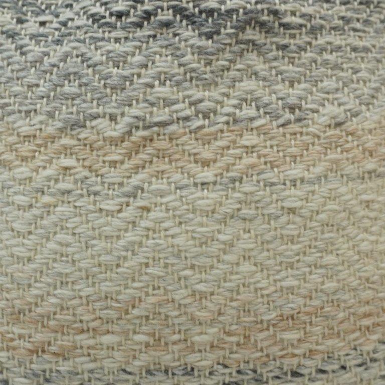 Handwoven Chevron Cotton Cushion Cover | Neutral Textured Handmade Pillow Cover 45x45 cm - Bulk manufacturer & supplier from Panipat, India