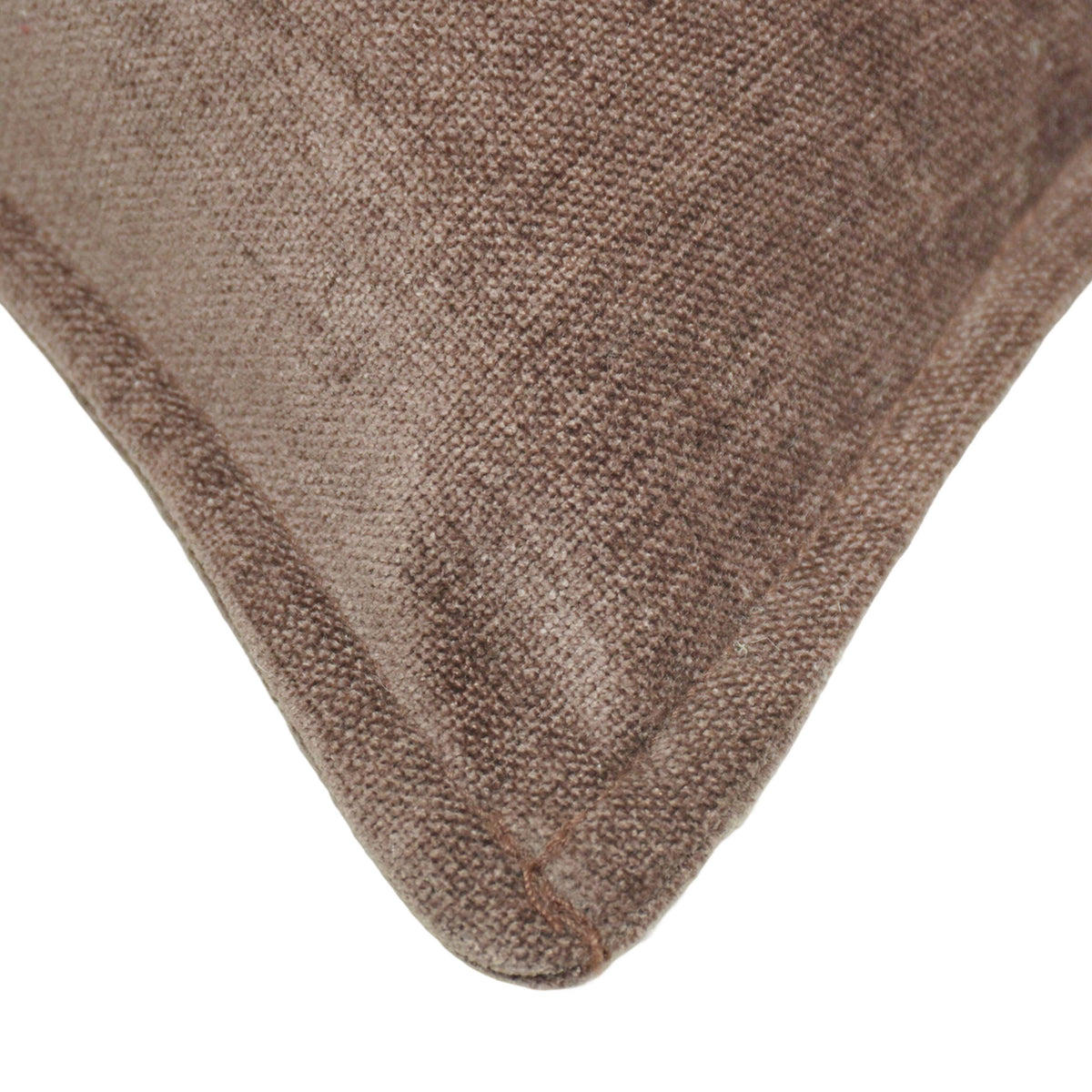 Solid Brown Cotton Cushion Cover 45x45 cm | Minimalist Decorative Throw Pillow Cover | Hidden Zip | Soft Home Décor Cushion Case