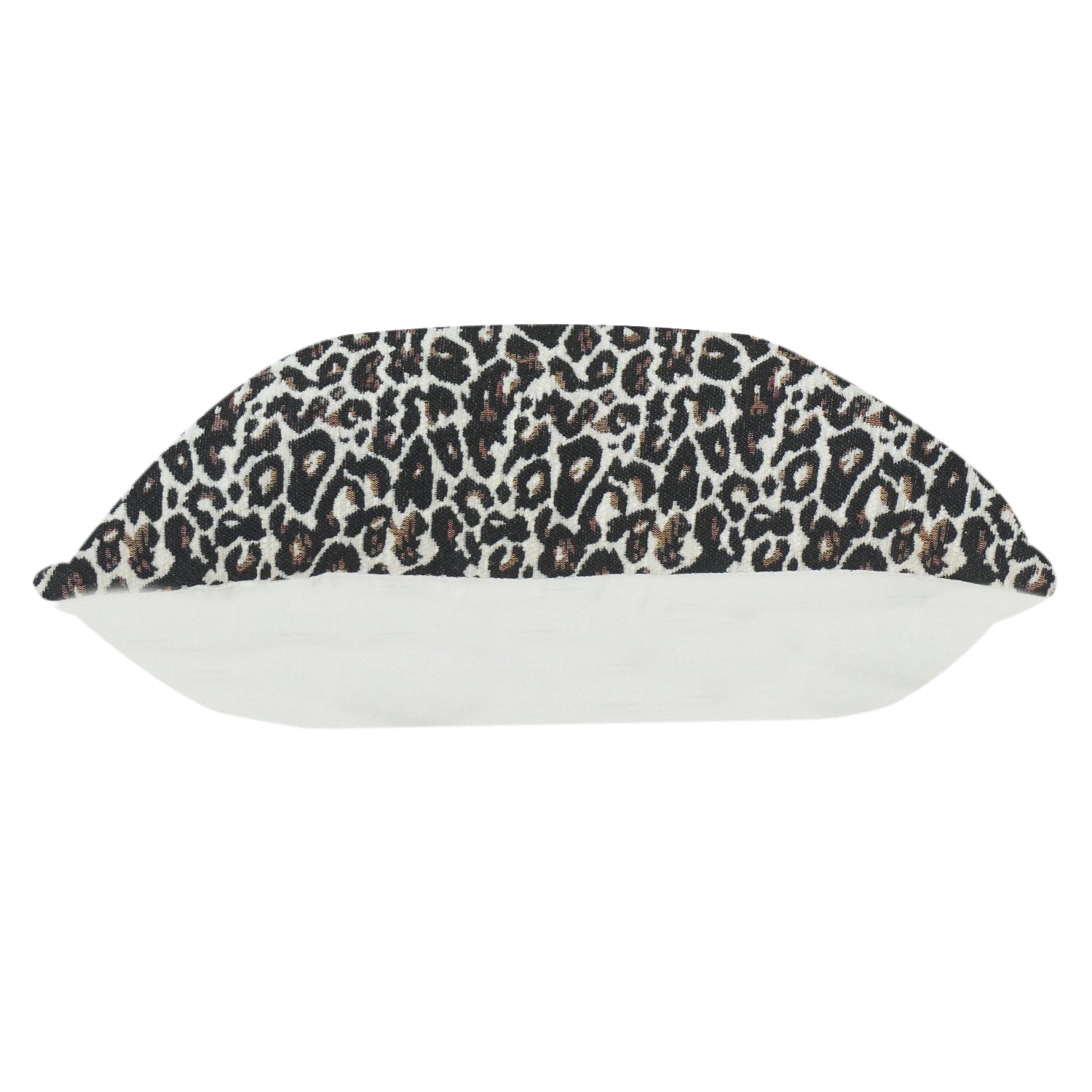 Luxury Leopard Print Jacquard Cushion Cover | Textured Animal Print Pillow Cover | 18x18 Inch Decorative Throw Cushion