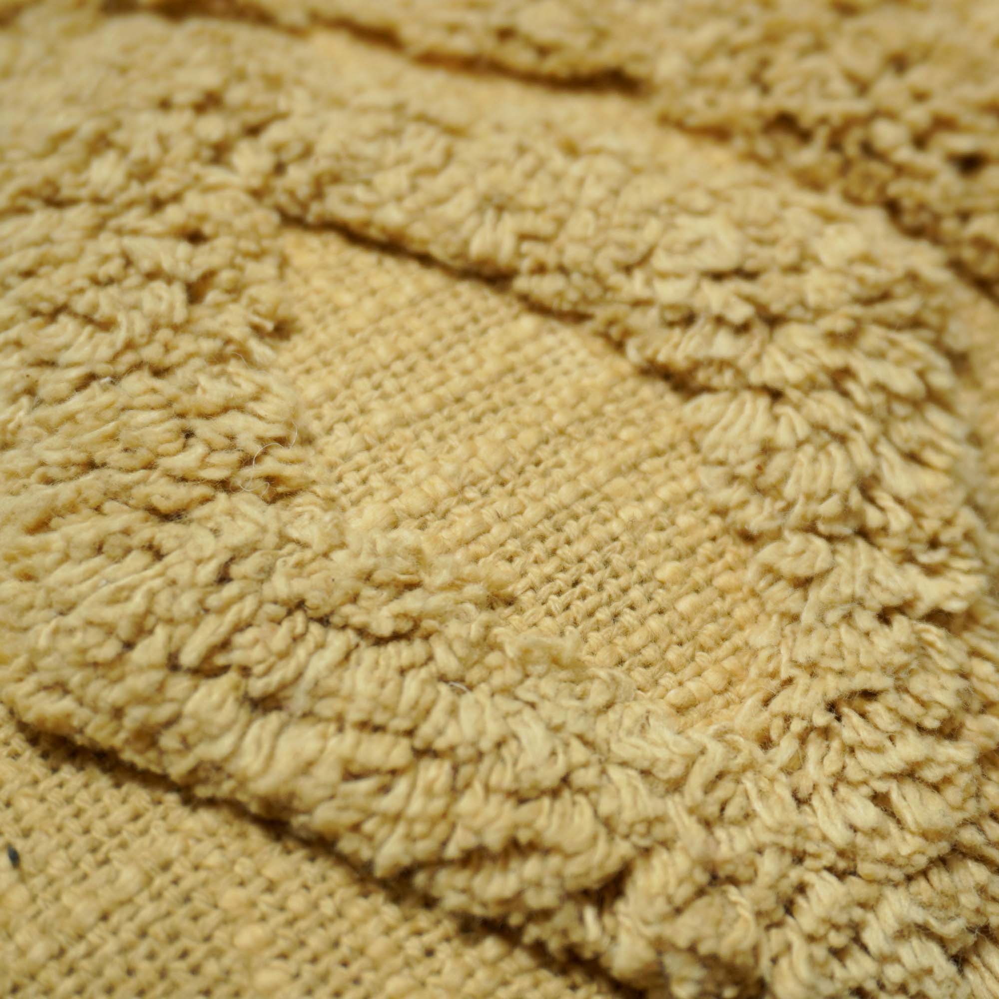 Boho Tufted Cotton Cushion Cover with Tassels | Geometric Textured Lumbar Pillow Cover | Beige | 30 x 50 cm