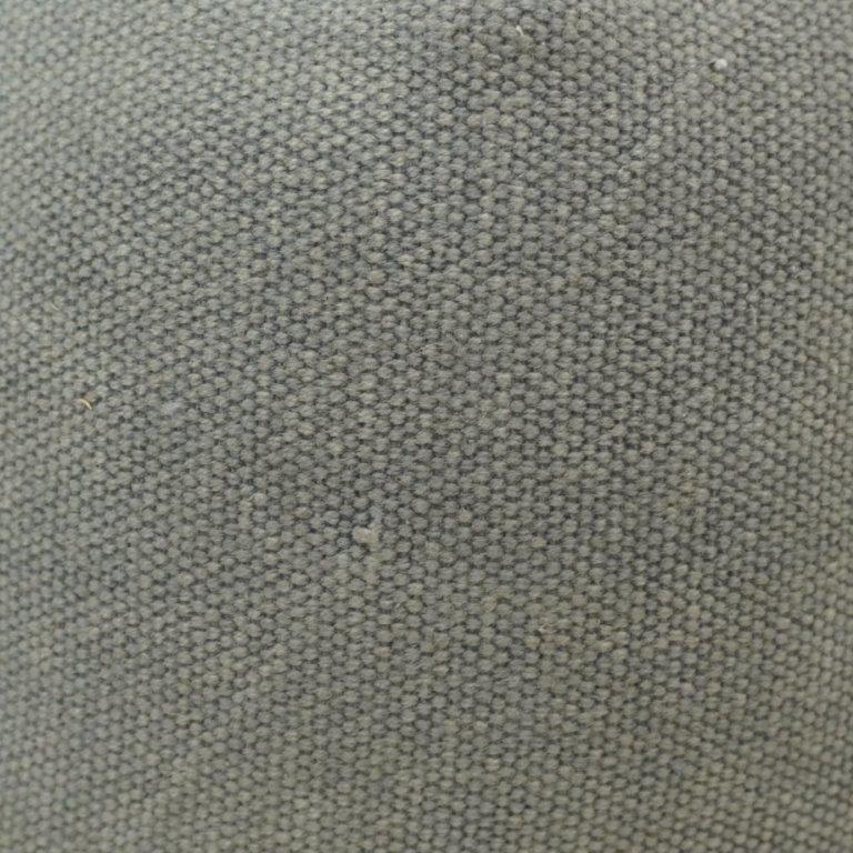 Sage Green Textured Cotton Cushion Cover with Striped Flange Border | 45 x 45 cm (18 x 18 Inch) Decorative Throw Pillow Cover - Bulk manufacturer & supplier from Panipat, India