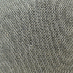 Sage Green Textured Cotton Cushion Cover with Striped Flange Border | 45 x 45 cm (18 x 18 Inch) Decorative Throw Pillow Cover