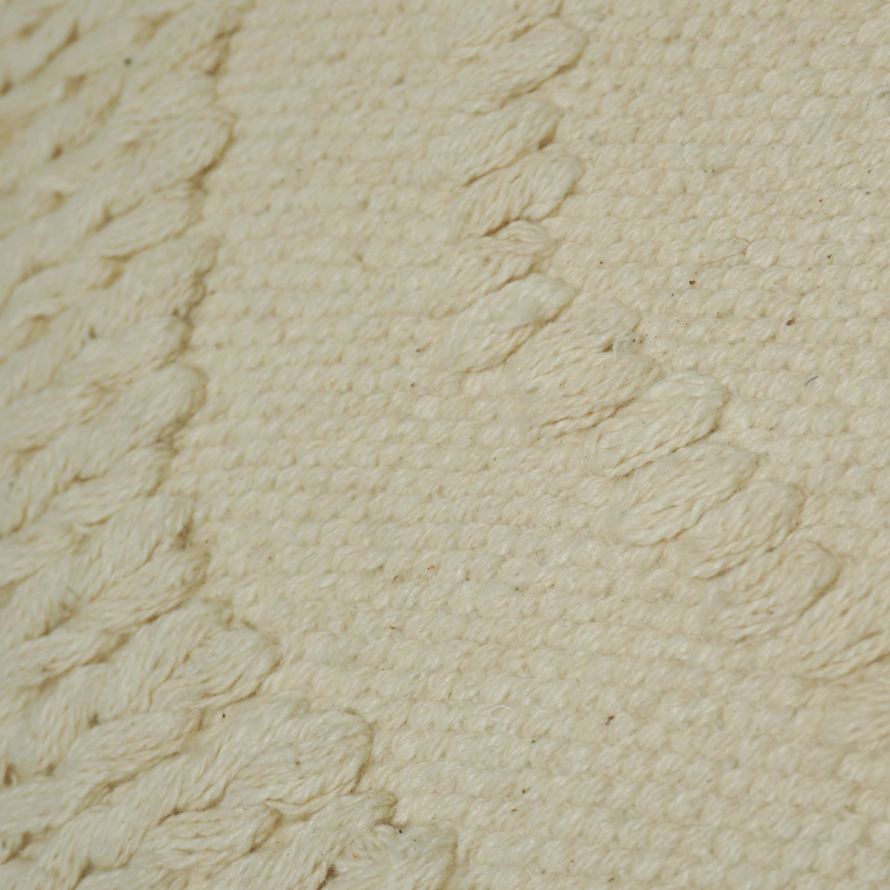 Handwoven Cotton Cushion Cover 45x45 cm | Textured Woven Throw Pillow Cover | Ivory Boho Decorative Cushion Cover | Hidden Zipper | 100% Cotton