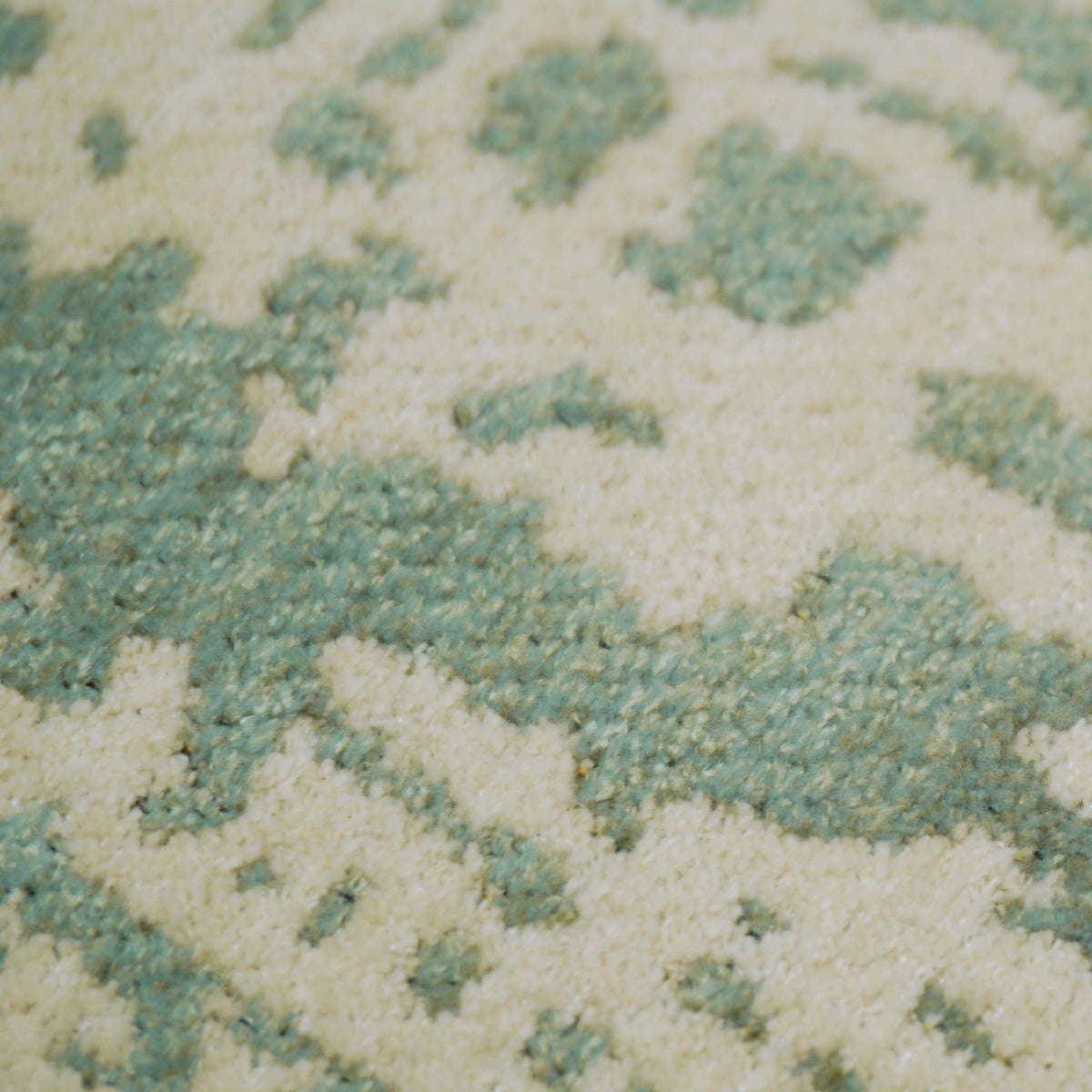 Sage Green & Ivory Abstract Jacquard Cushion Cover – 45 x 45 cm | Textured Cotton Cushion Cover