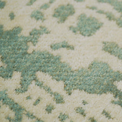 Sage Green & Ivory Abstract Jacquard Cushion Cover – 45 x 45 cm | Textured Cotton Cushion Cover
