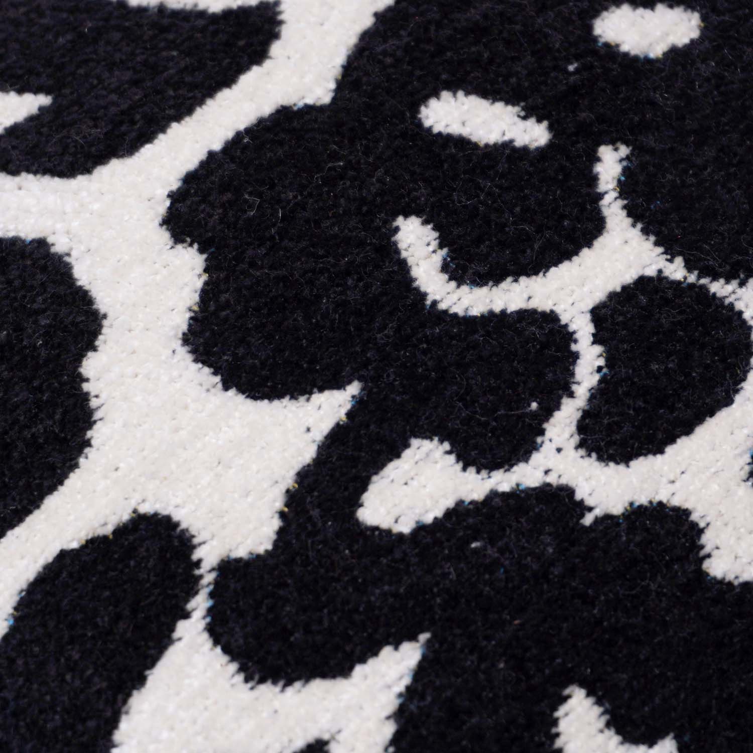 Black & White Leopard Pattern Jacquard Cotton Cushion Cover | 45x45 cm | Modern Animal Print Decorative Pillow Cover