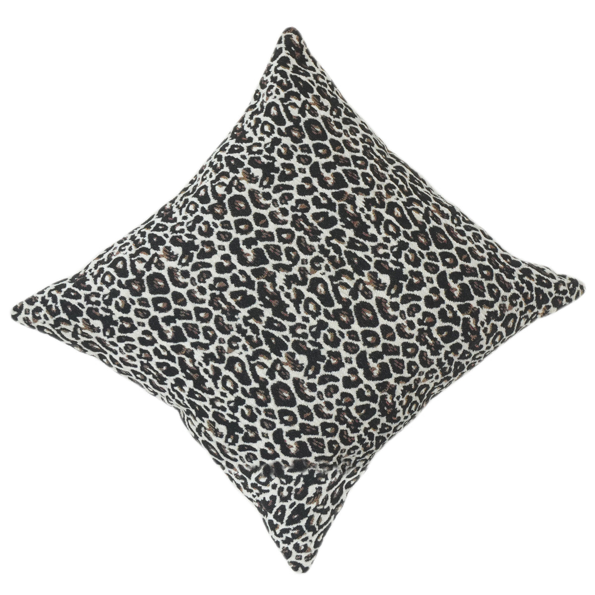 Luxury Leopard Print Jacquard Cushion Cover | Textured Animal Print Pillow Cover | 18x18 Inch Decorative Throw Cushion - Bulk manufacturer & supplier from Panipat, India