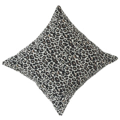 Luxury Leopard Print Jacquard Cushion Cover | Textured Animal Print Pillow Cover | 18x18 Inch Decorative Throw Cushion