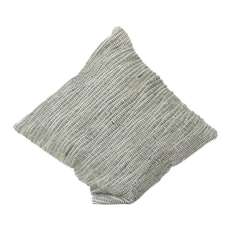 Textured Ribbed Cushion Cover – Cotton Polyester Blend | 45 x 45 cm | Modern Neutral Decorative Pillow Cover - Bulk manufacturer & supplier from Panipat, India
