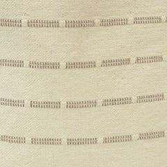 Minimal Embroidered Cotton Cushion Cover – Beige Striped Textured Design | 45x45 cm