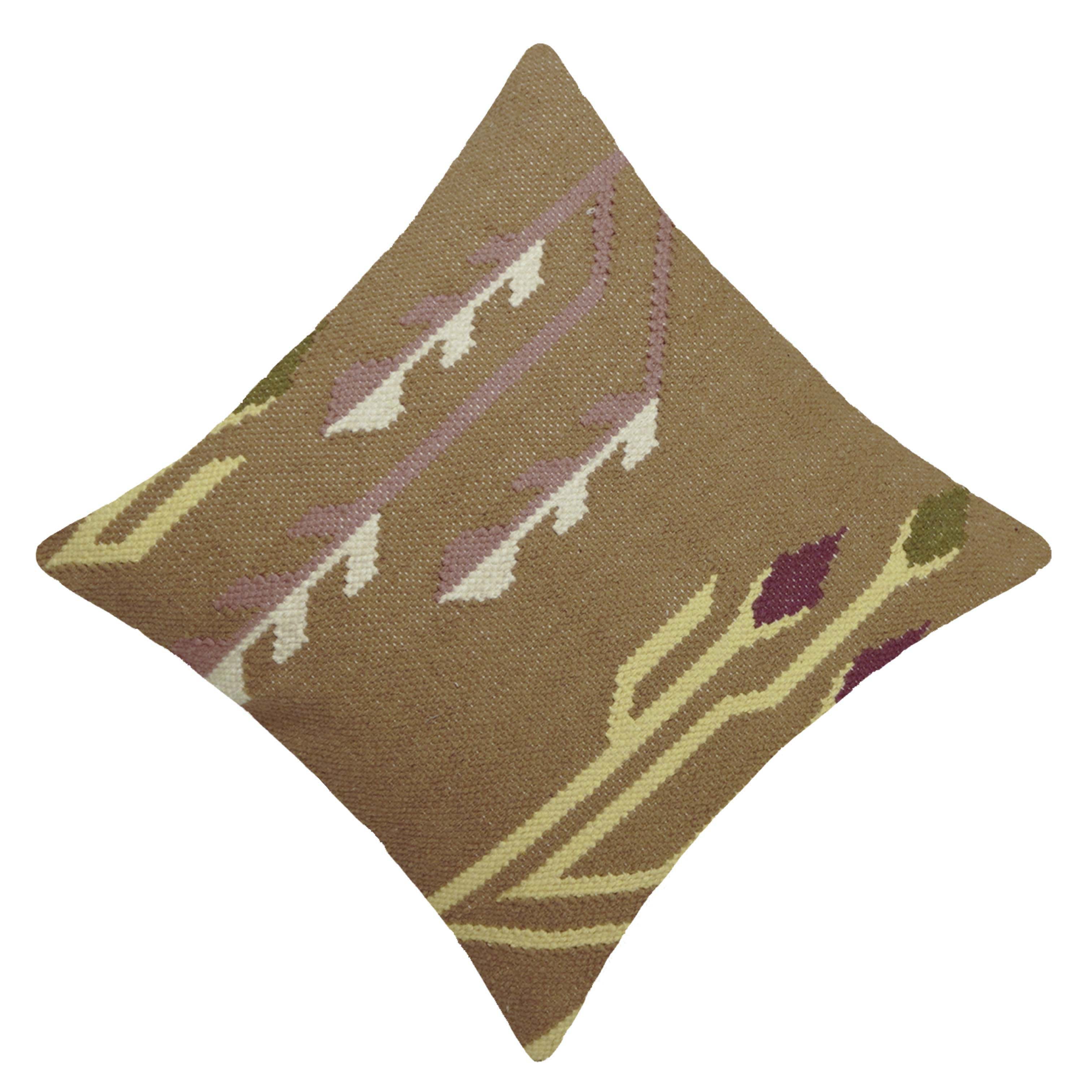Handwoven Cotton Cushion Cover 45x45 cm | Geometric Tribal Pattern | Decorative Throw Pillow Cover with Concealed Zip | Boho Rustic Home Décor | 100% Cotton
