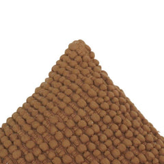 Handcrafted Bobble Textured Polyester Cushion Cover – Solid Brown | 45 x 45 cm | Decorative Throw Pillow Cover
