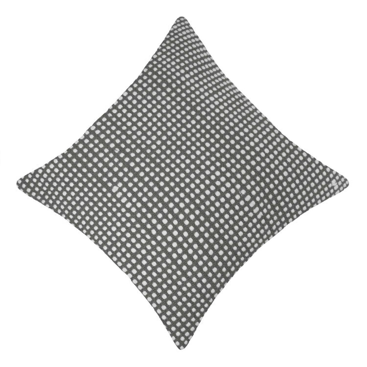 Handwoven Cotton Cushion Cover with Geometric Grid Pattern – 45 x 45 cm