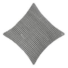 Handwoven Cotton Cushion Cover with Geometric Grid Pattern – 45 x 45 cm