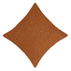 Handwoven Textured Cotton Cushion Cover – Rust Brown | 45 x 45 cm