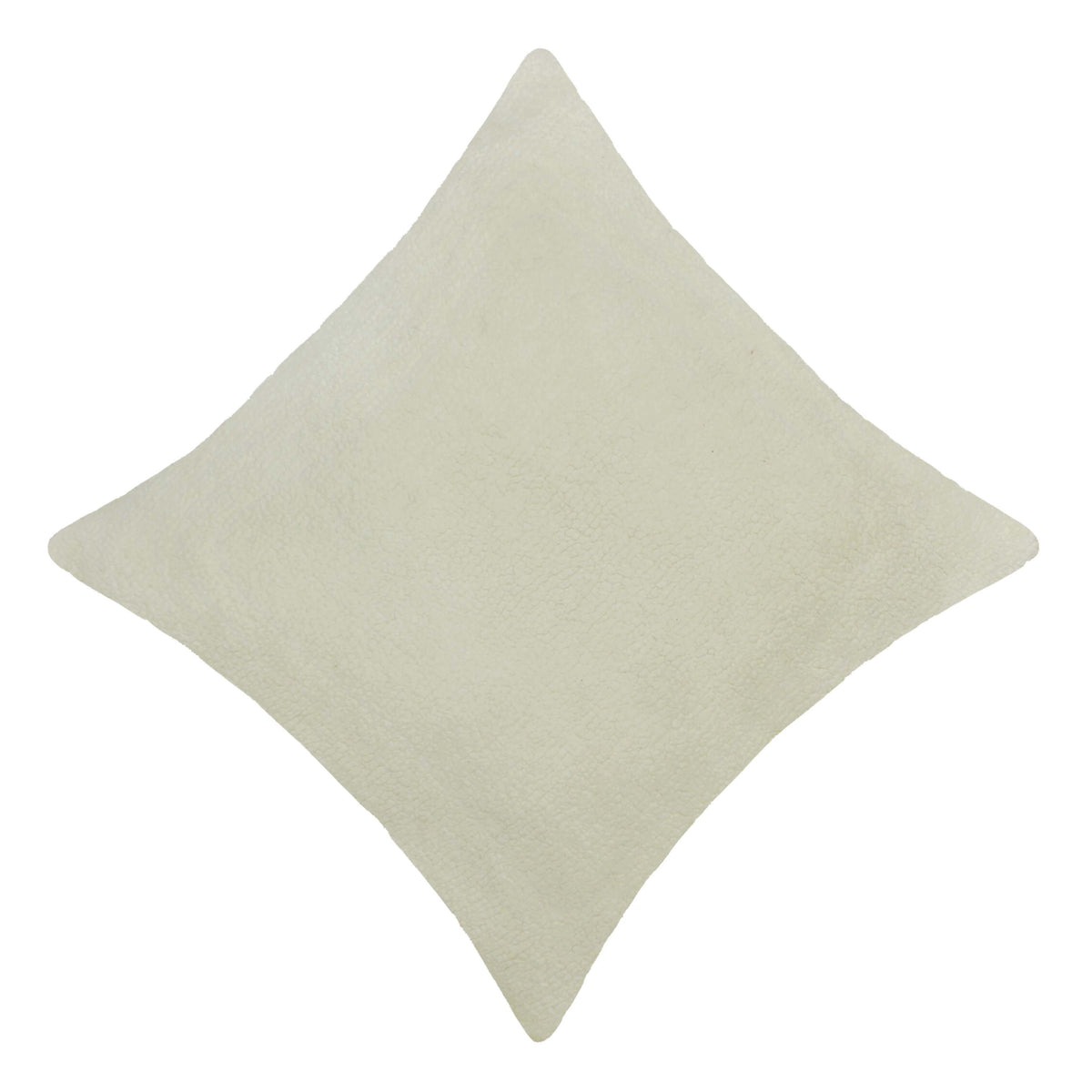 Ivory Textured Bouclé Cushion Cover 45x45 cm | Soft Plush Decorative Throw Pillow Cover with Hidden Zip | Modern Minimalist Home Décor
