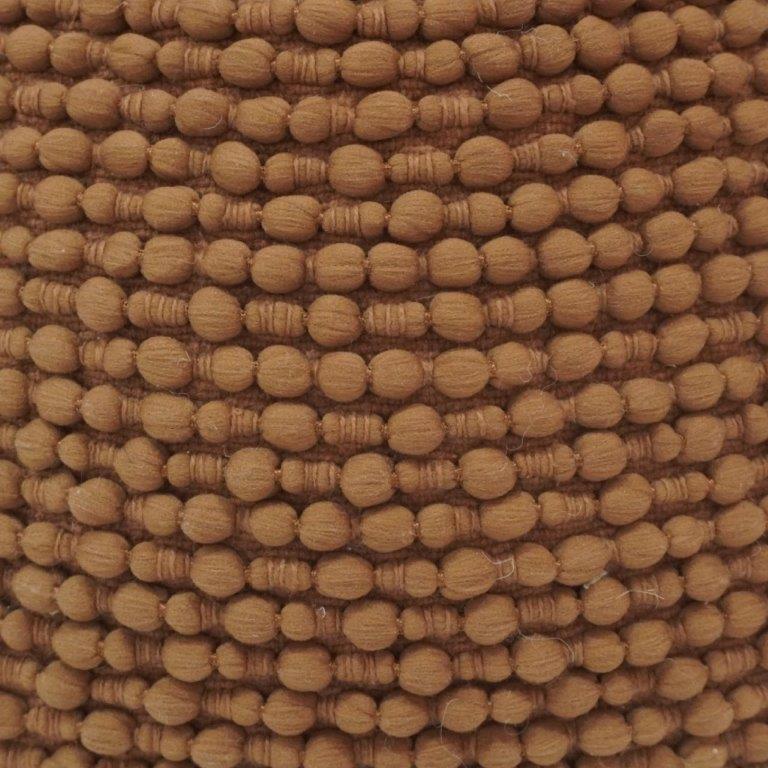 Handcrafted Bobble Textured Polyester Cushion Cover – Solid Brown | 45 x 45 cm | Decorative Throw Pillow Cover - Bulk manufacturer & supplier from Panipat, India