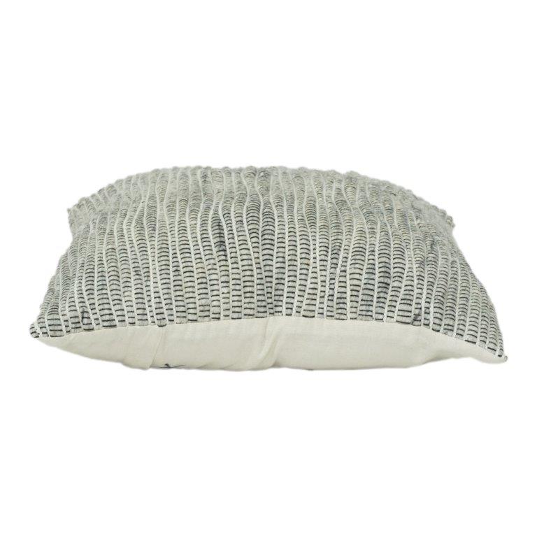Textured Ribbed Cushion Cover – Cotton Polyester Blend | 45 x 45 cm | Modern Neutral Decorative Pillow Cover - Bulk manufacturer & supplier from Panipat, India