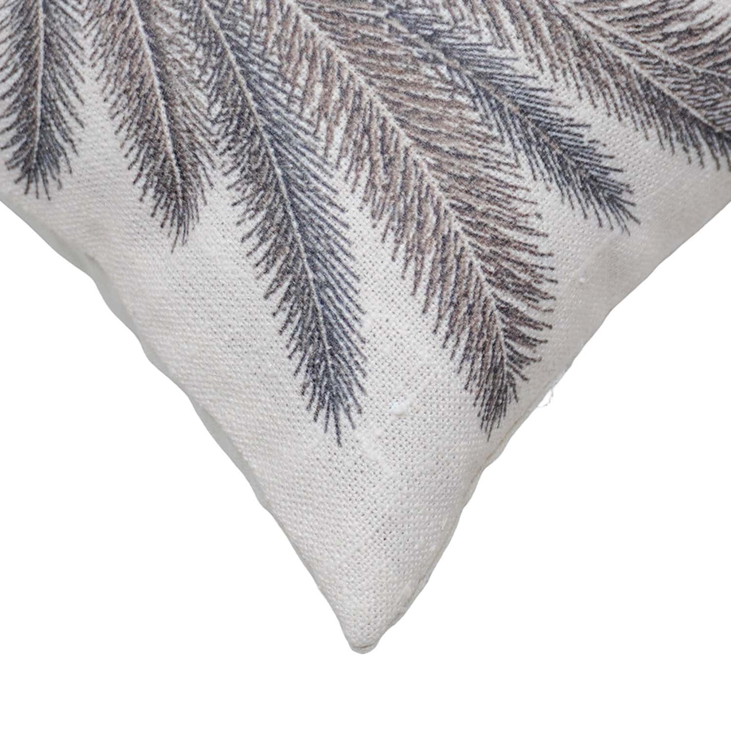 Palm Tree Printed Polyester Cushion Cover 45x45 cm | Tropical Botanical Decorative Throw Pillow Cover with Concealed Zipper | Modern Living Room & Bedroom Décor | 18x18 Inch