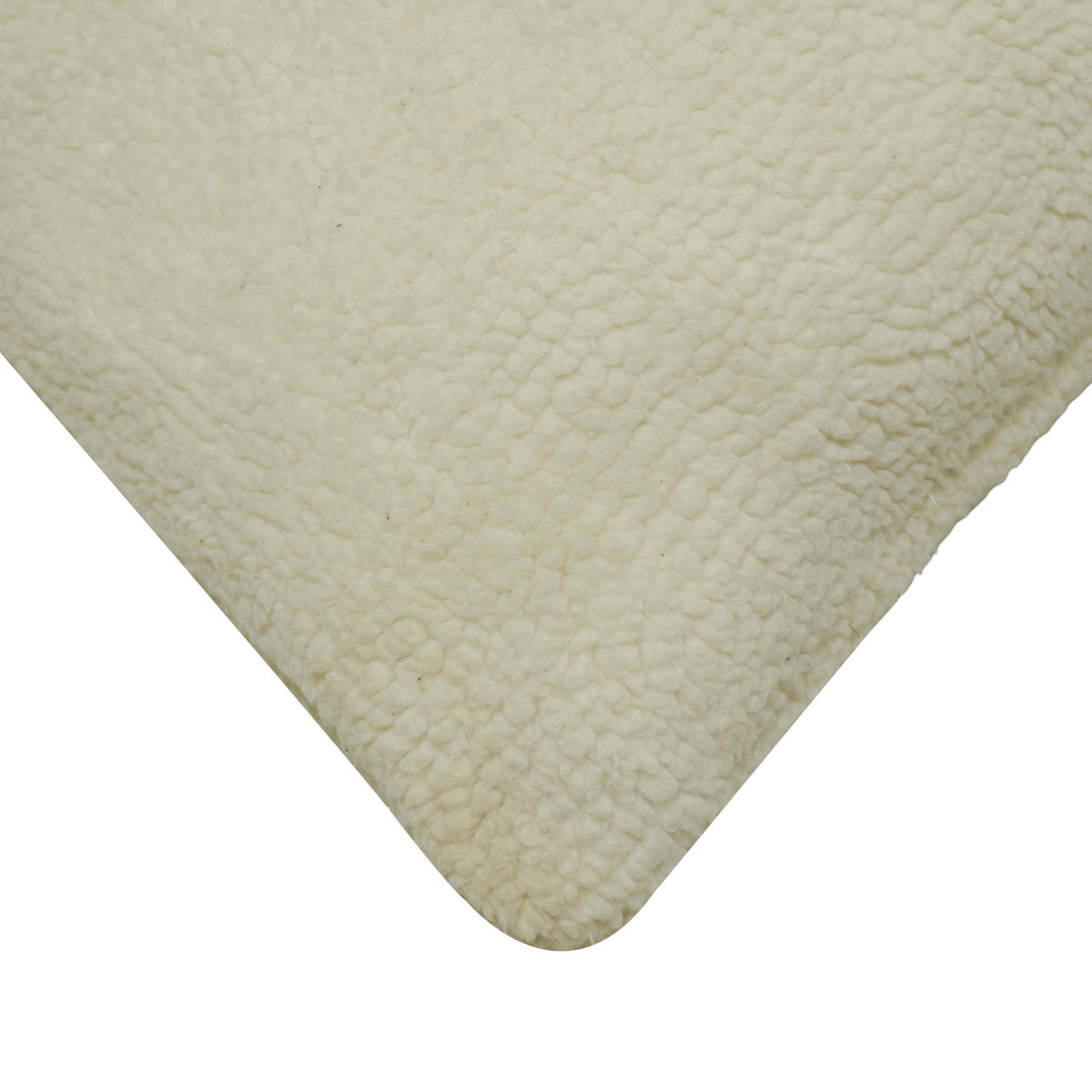 Ivory Textured Bouclé Cushion Cover 45x45 cm | Soft Plush Decorative Throw Pillow Cover with Hidden Zip | Modern Minimalist Home Décor