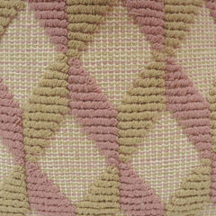 Handmade Tufted Geometric Cotton Cushion Cover 45x45 cm | Blush Pink & Beige Decorative Pillow Cover