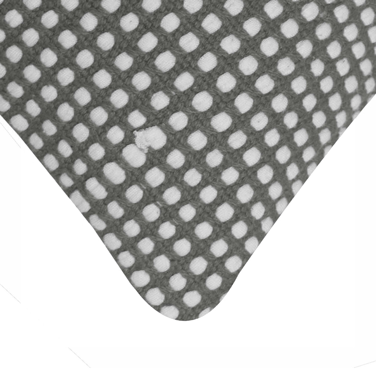 Handwoven Cotton Cushion Cover with Geometric Grid Pattern – 45 x 45 cm