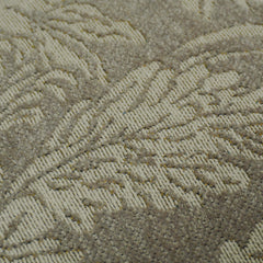 Beige Floral Jacquard Cushion Cover with Black Border – 45 x 45 cm | Elegant Textured Cushion Cover