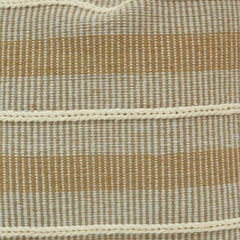 Handwoven Beige Stripe Cotton Cushion Cover | 45x45 cm Neutral Textured Throw Pillow Cover | Modern Boho Sofa Cushion