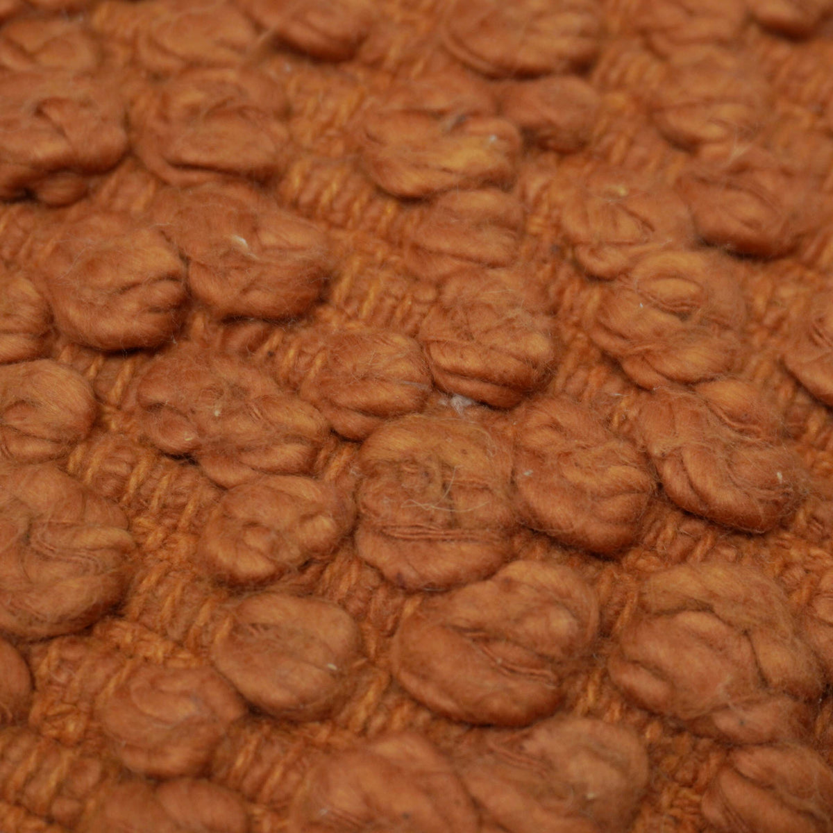 Handwoven Textured Cotton Cushion Cover – Rust Brown | 45 x 45 cm