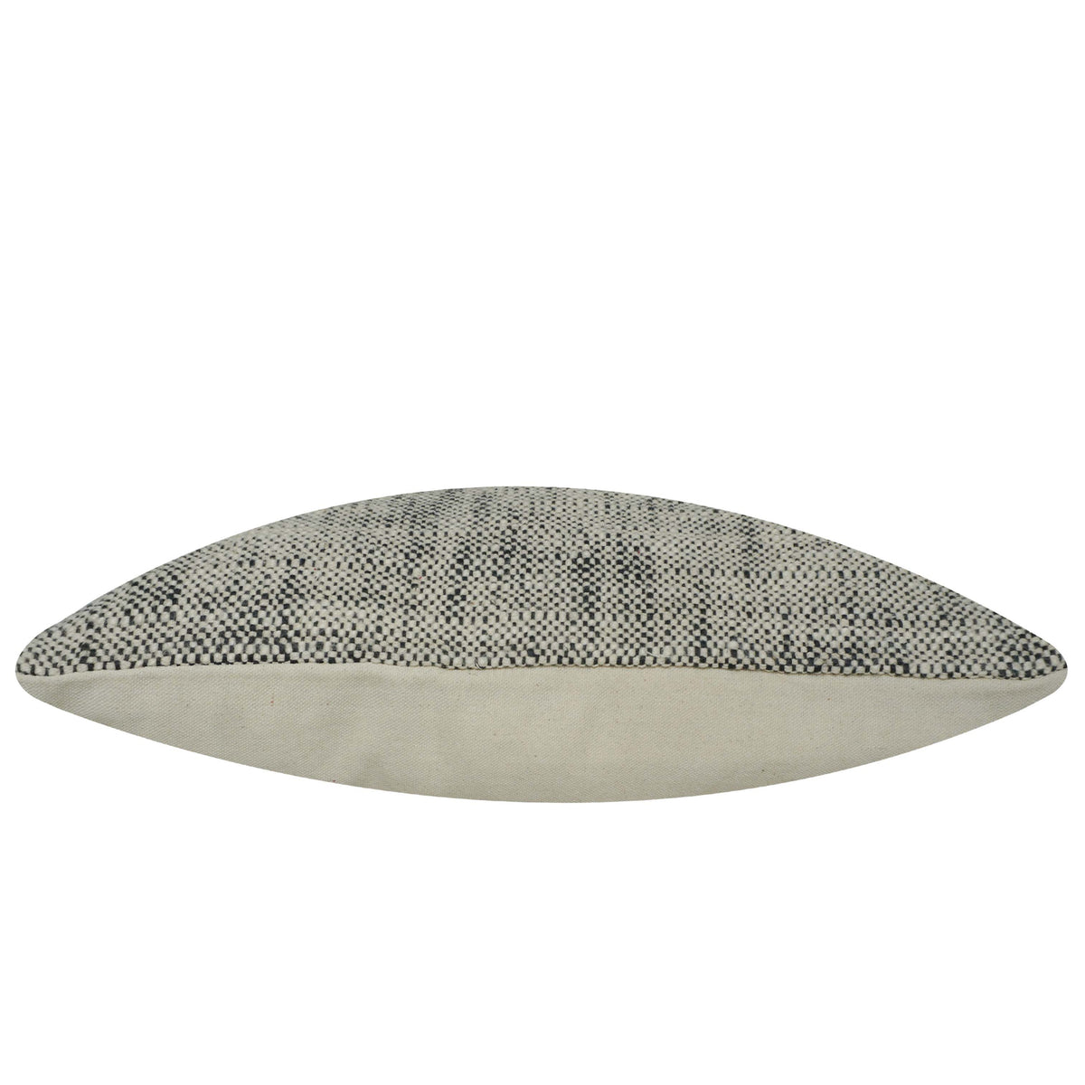 Handwoven Cotton Cushion Cover 45x45 cm | Black & Natural Textured Stripe Design | Decorative Sofa Throw Pillow Cover | Hidden Zip | Modern Minimalist Home Décor