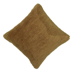 Handwoven Wool Cushion Cover – Textured Brown Accent Pillow Cover, 45 x 45 cm