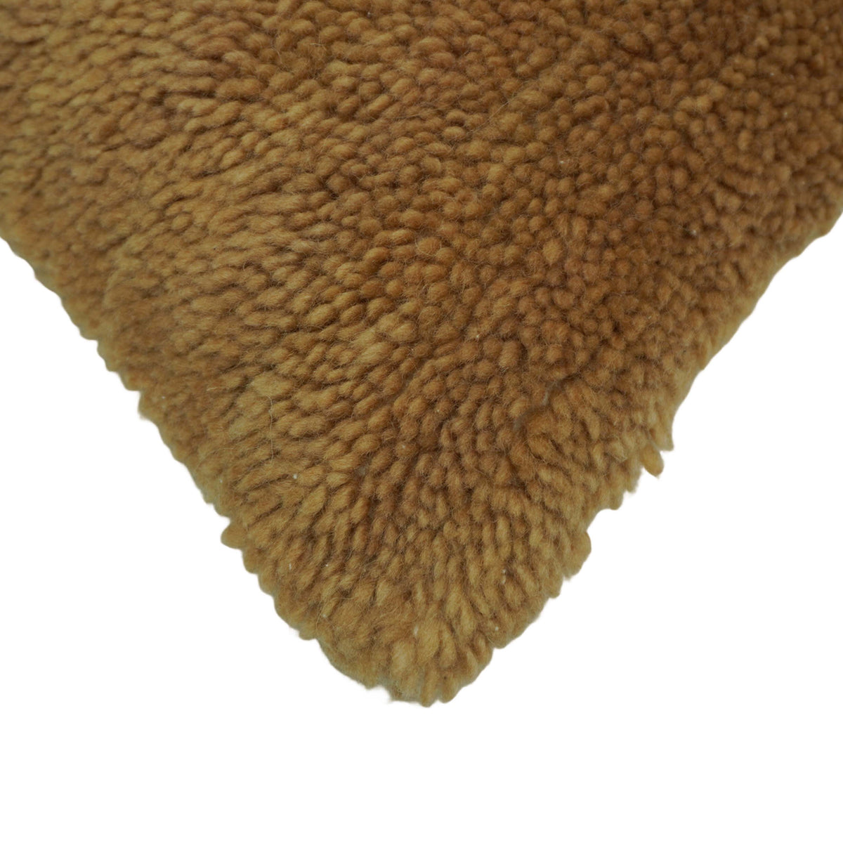 Handwoven Wool Cushion Cover – Textured Brown Accent Pillow Cover, 45 x 45 cm